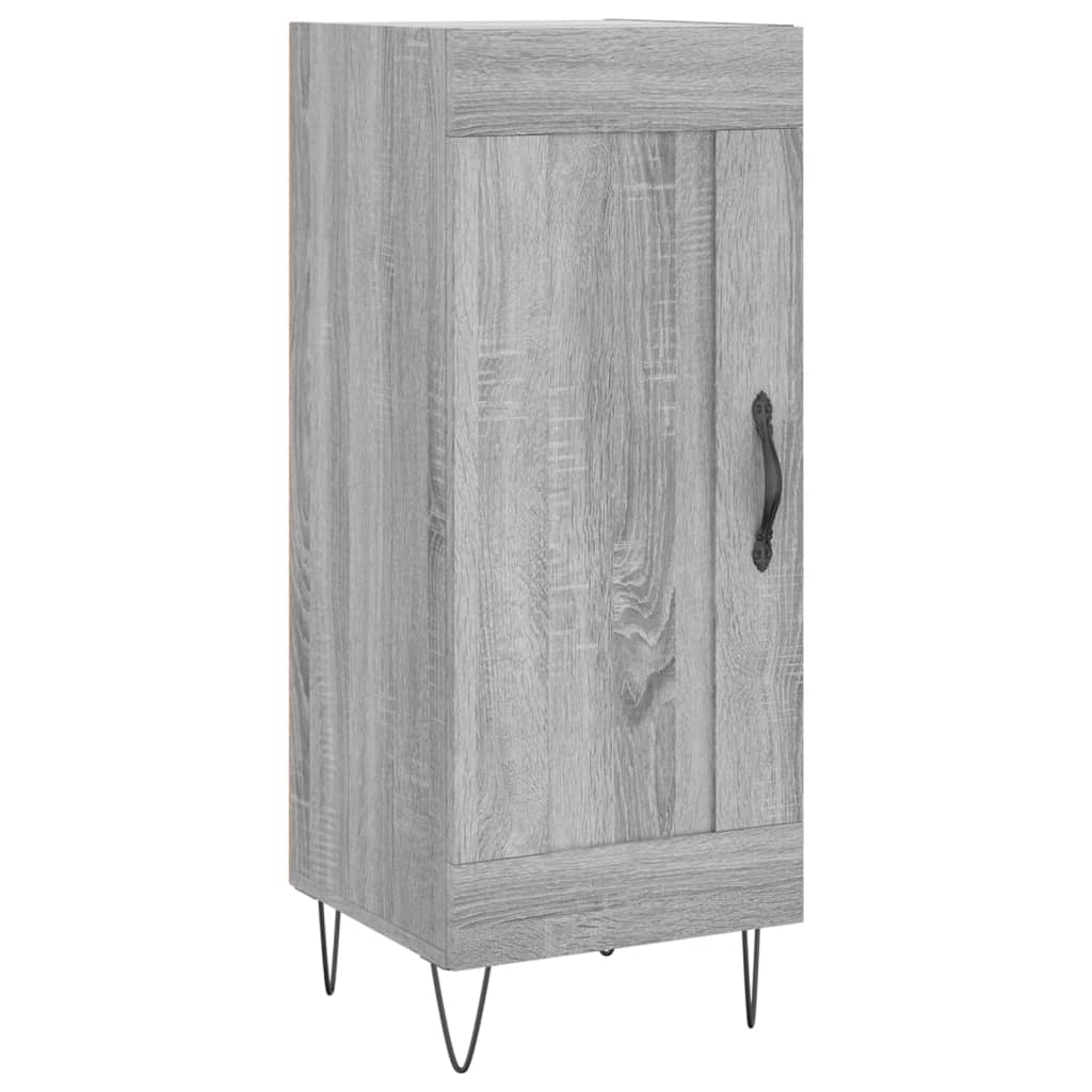 Tall cabinet, sonoma grey, 34.5x34x180 cm, engineered wood