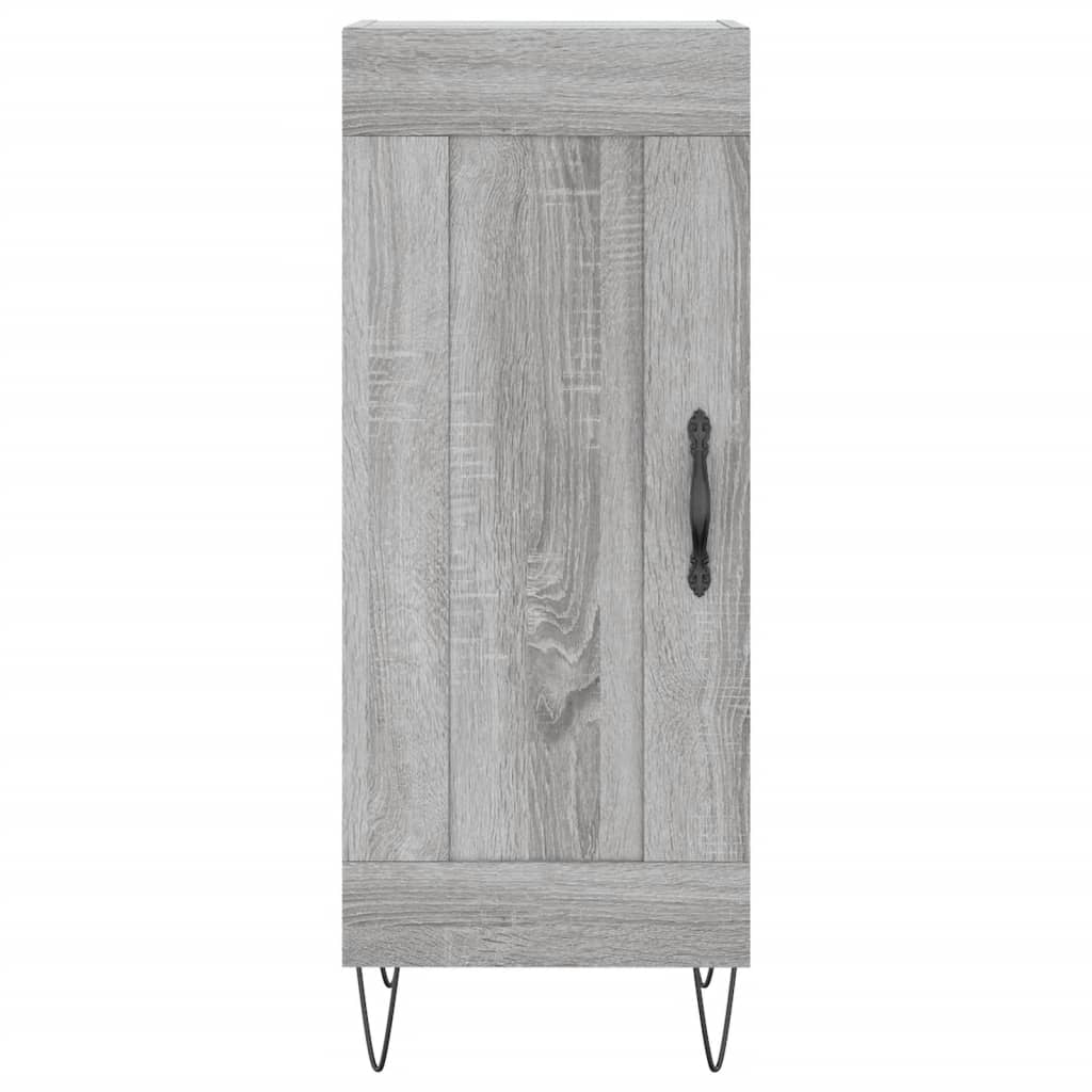 Tall cabinet, sonoma grey, 34.5x34x180 cm, engineered wood