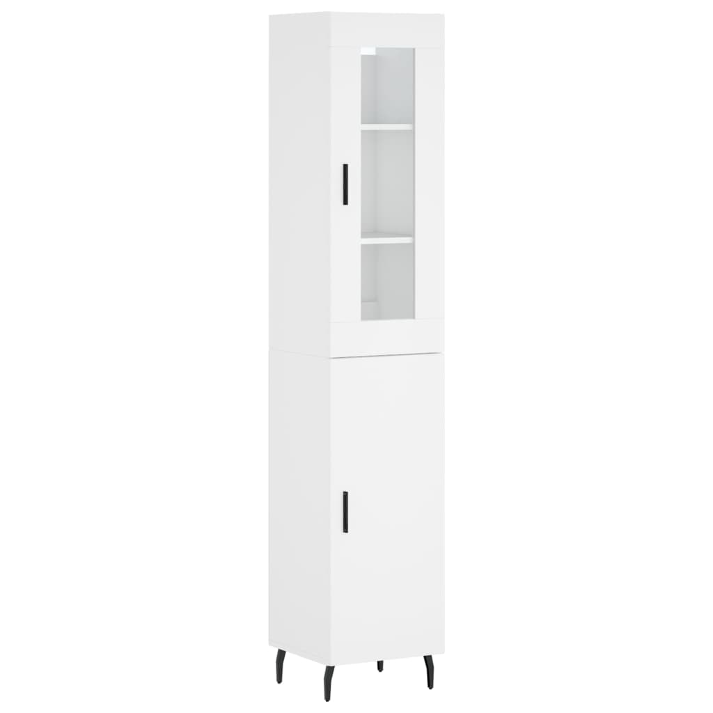 Tall cabinet, white, 34.5x34x180 cm, processed wood