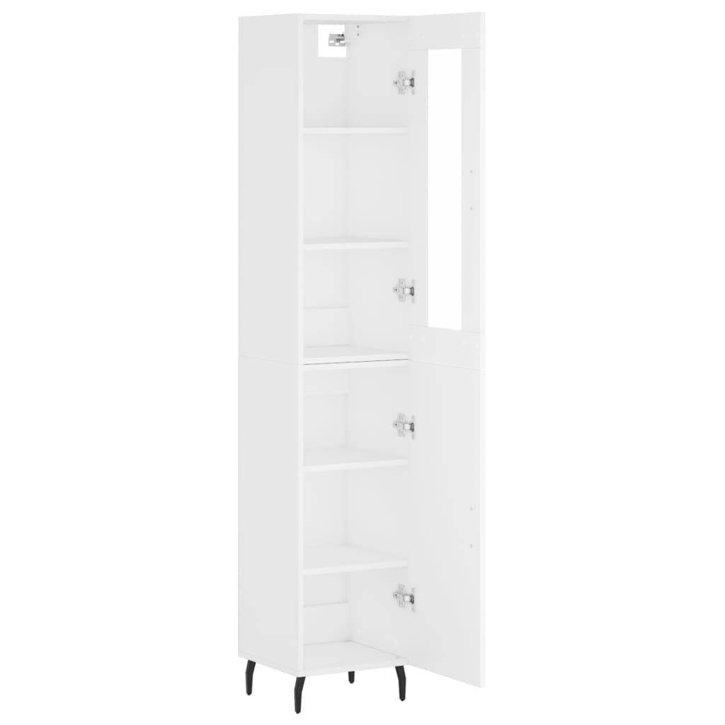 Tall cabinet, white, 34.5x34x180 cm, processed wood