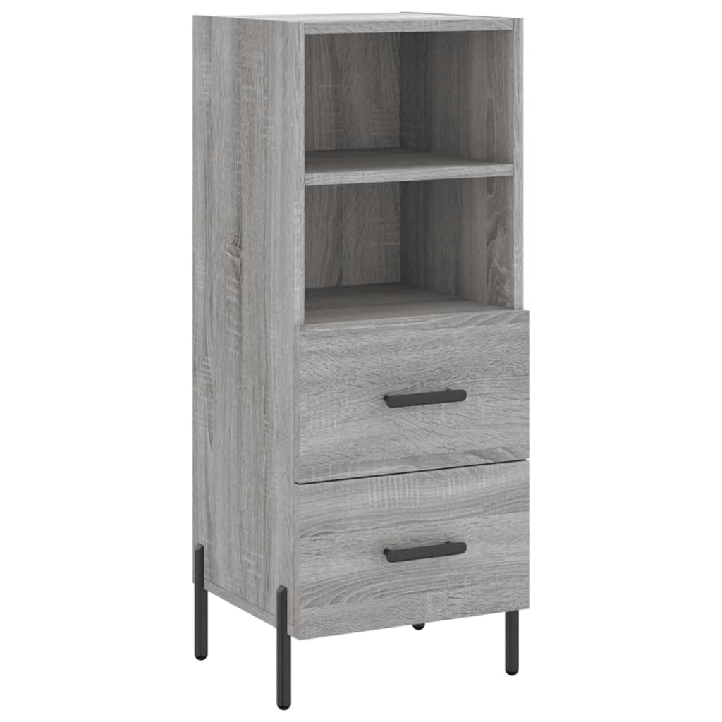 Tall cabinet, sonoma grey, 34.5x34x180 cm, engineered wood