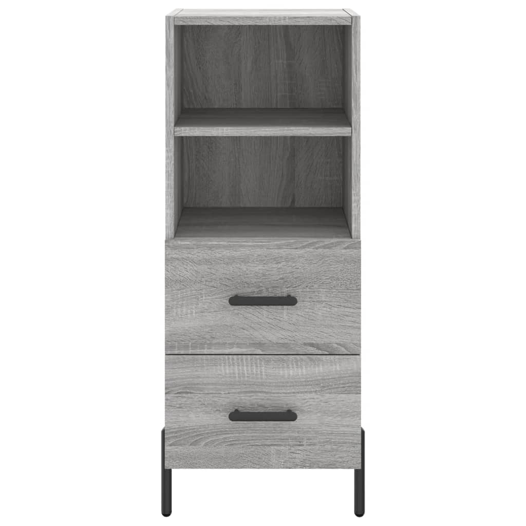 Tall cabinet, sonoma grey, 34.5x34x180 cm, engineered wood