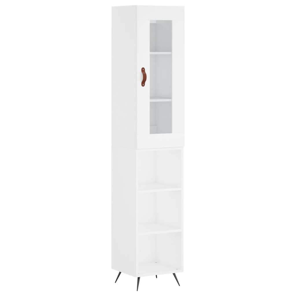 Tall cabinet, white, 34.5x34x180 cm, processed wood