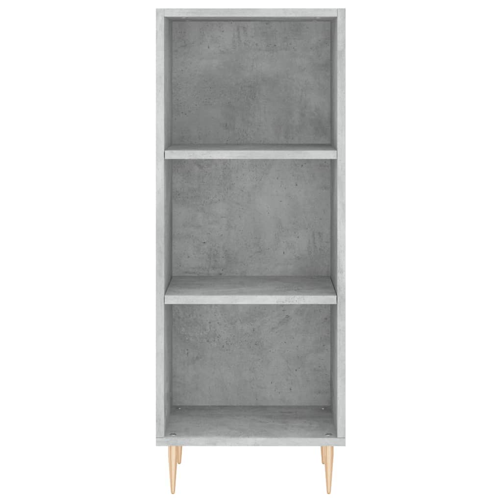 Tall cabinet, concrete grey, 34.5x34x180 cm, processed wood