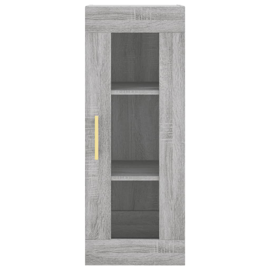 Tall cabinet, sonoma grey, 34.5x34x180 cm, engineered wood