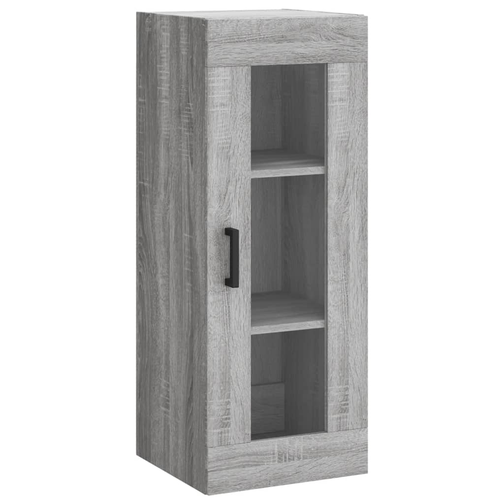 Tall cabinet, sonoma grey, 34.5x34x180 cm, engineered wood