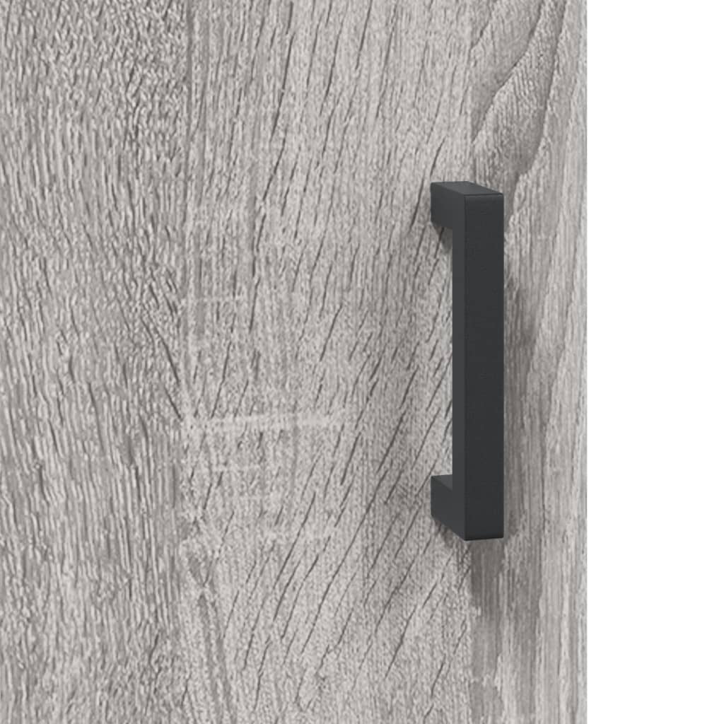 Tall cabinet, sonoma grey, 34.5x34x180 cm, engineered wood