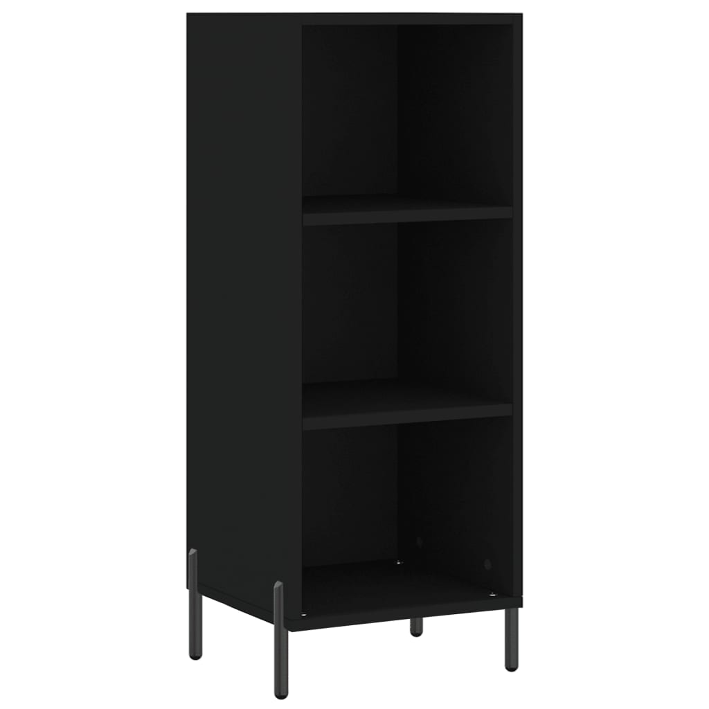 Tall cabinet, black, 34.5x34x180 cm, processed wood