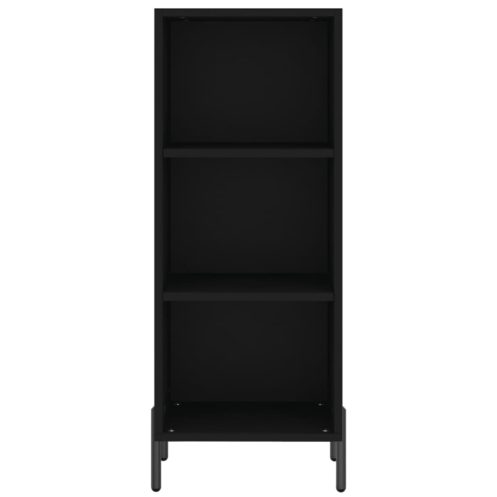 Tall cabinet, black, 34.5x34x180 cm, processed wood