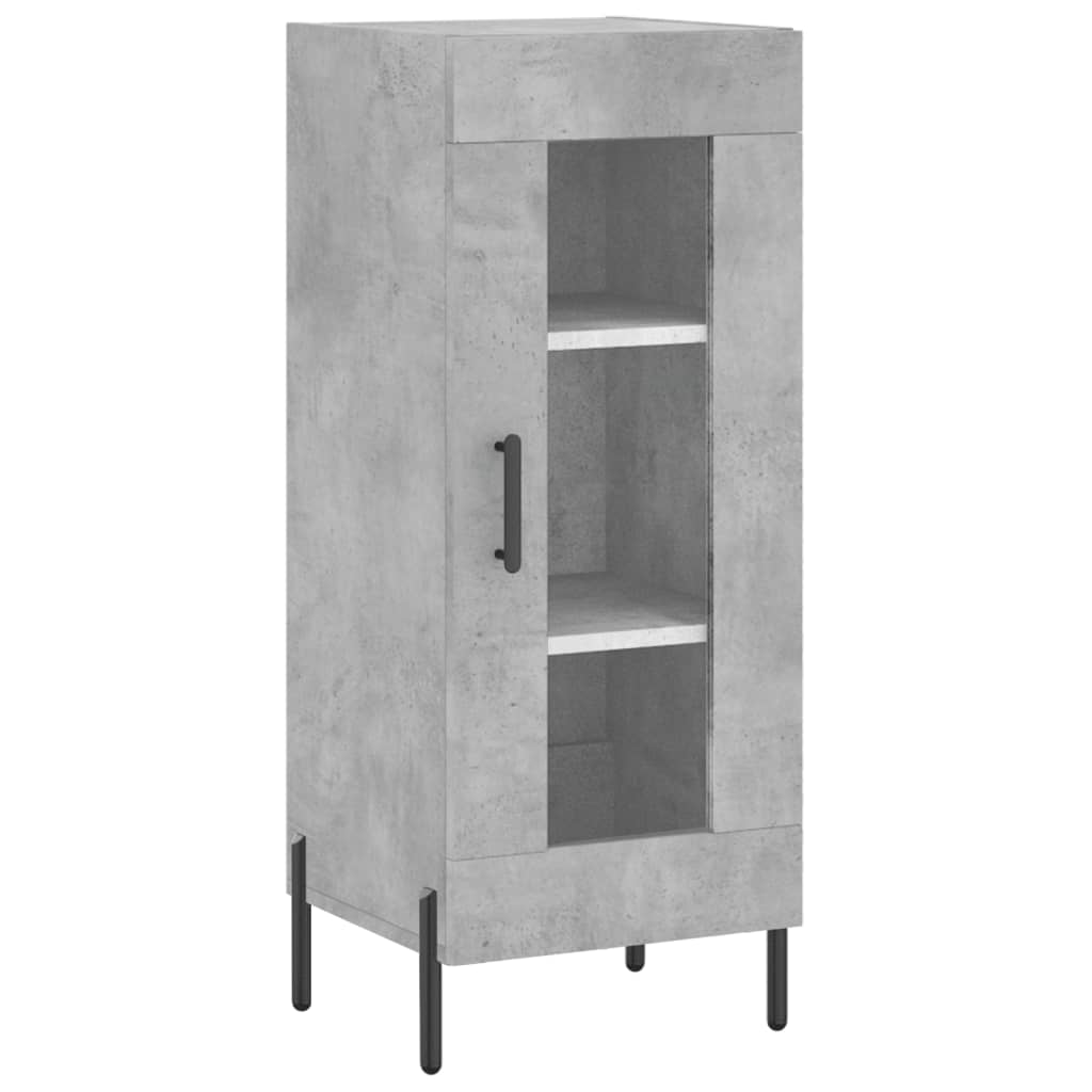 Tall cabinet, concrete grey, 34.5x34x180 cm, processed wood