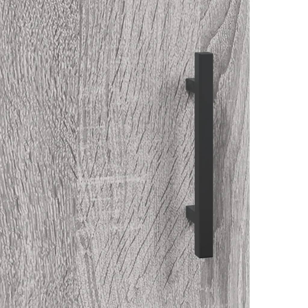 Tall cabinet, sonoma grey, 34.5x34x180 cm, engineered wood