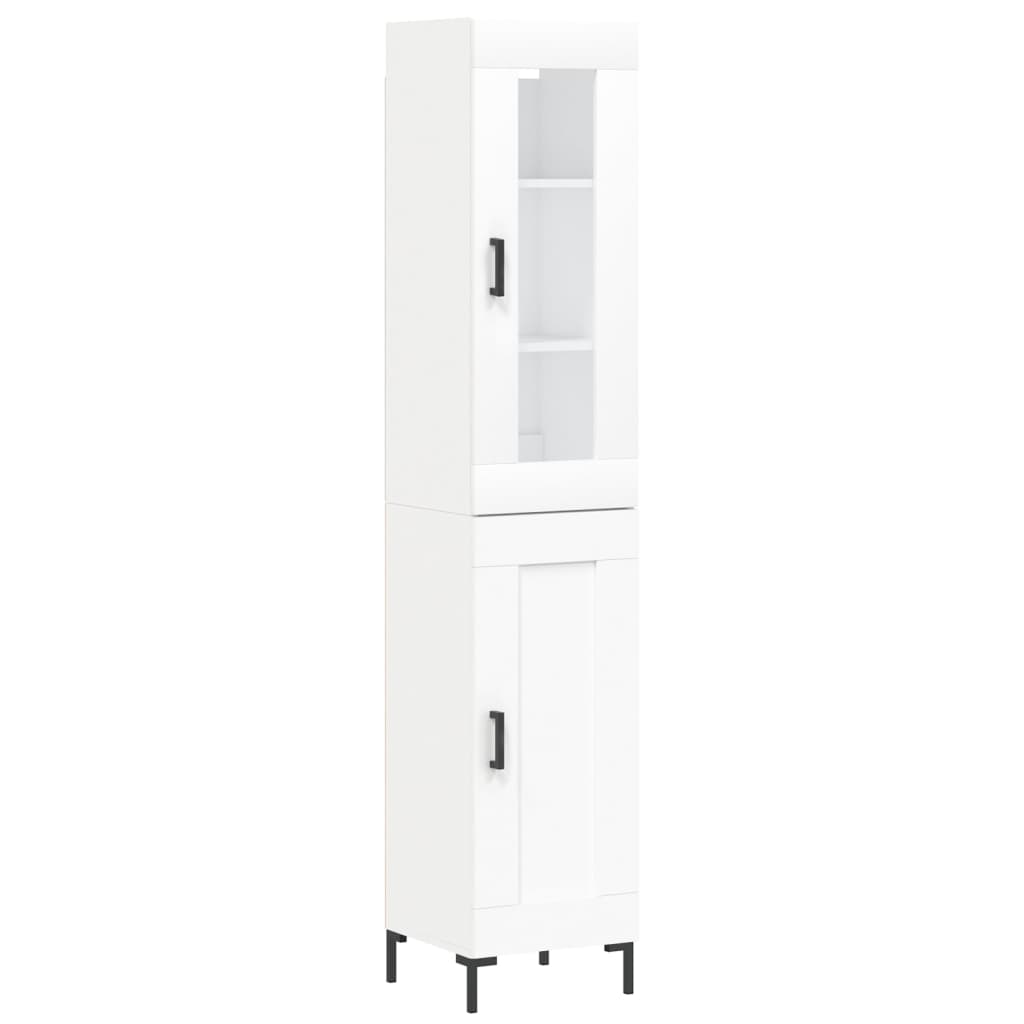 Tall cabinet, white, 34.5x34x180 cm, processed wood