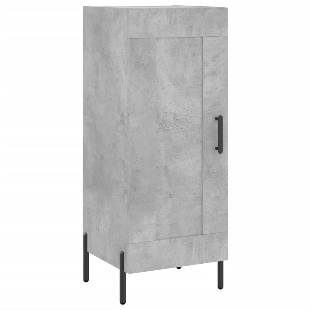 Tall cabinet, concrete grey, 34.5x34x180 cm, processed wood