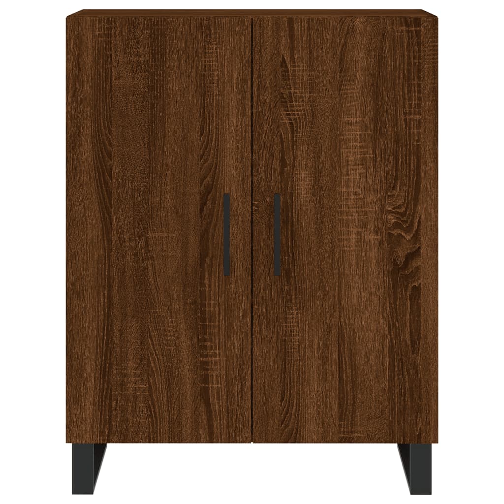 Tall cabinet, brown oak, 69.5x34x180 cm, composite wood