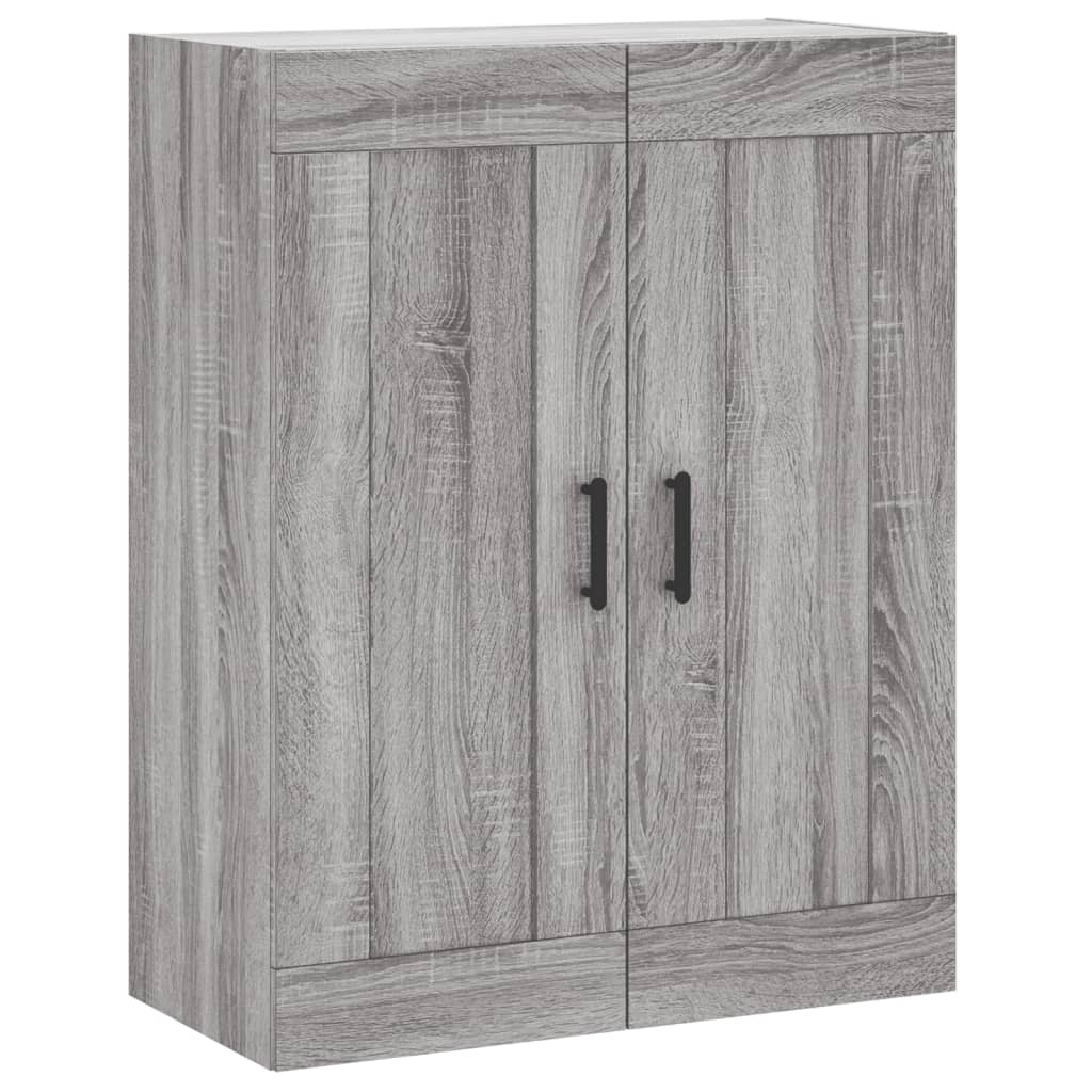 Tall cabinet, sonoma gray, 69.5x34x180 cm, composite wood