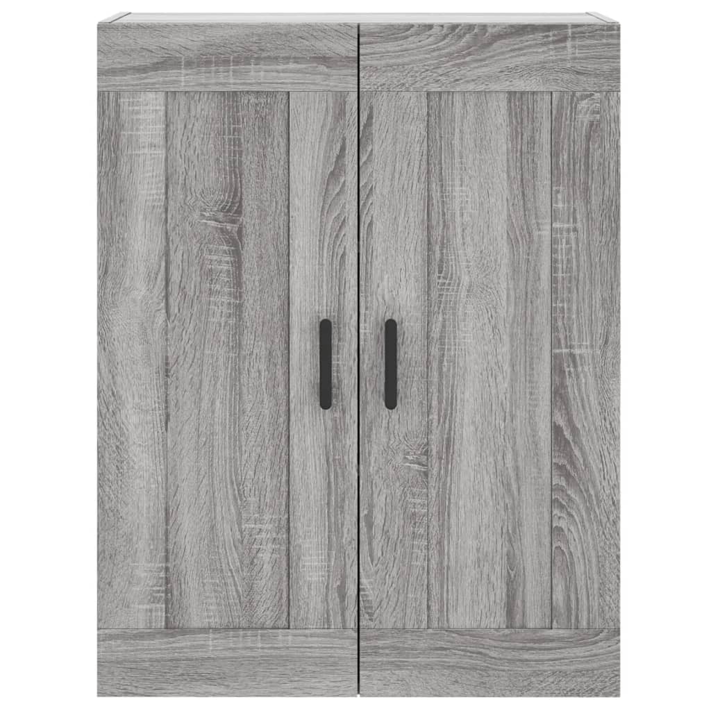 Tall cabinet, sonoma gray, 69.5x34x180 cm, composite wood