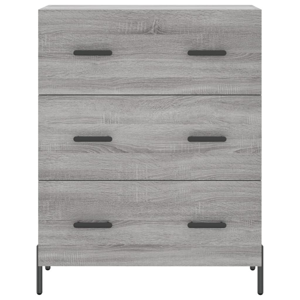 Tall cabinet, sonoma gray, 69.5x34x180 cm, composite wood