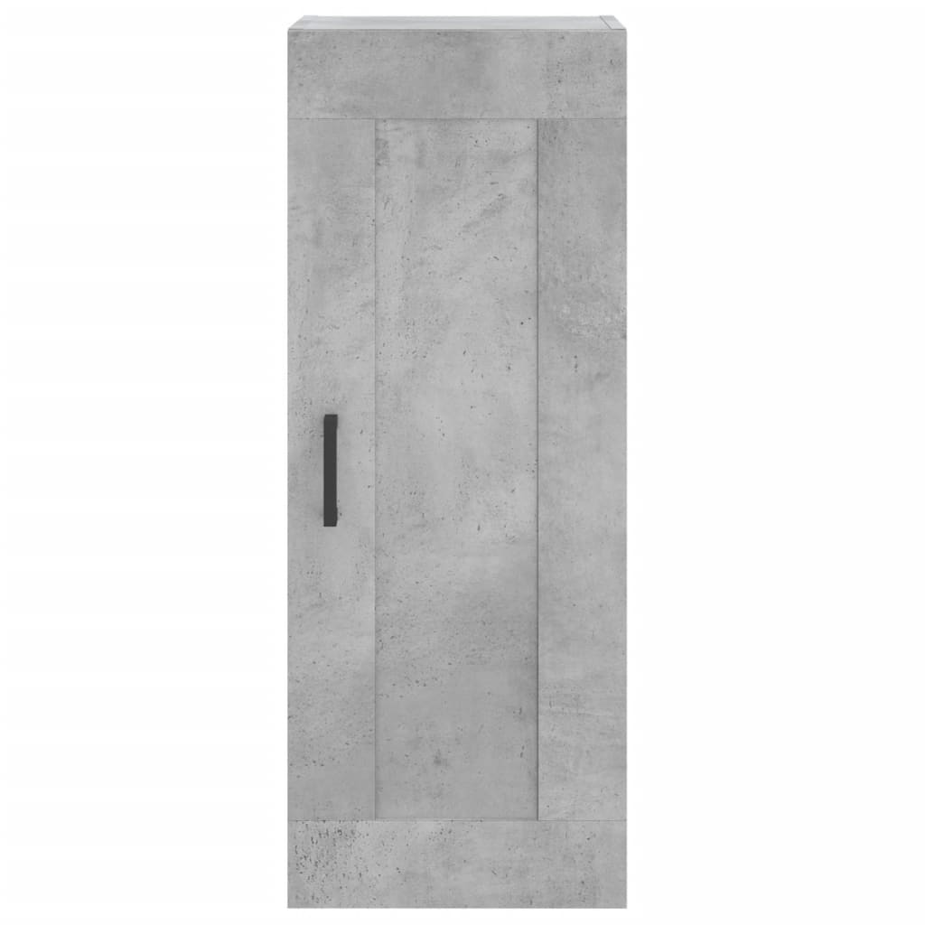 Tall cabinet, concrete grey, 34.5x34x180 cm, processed wood