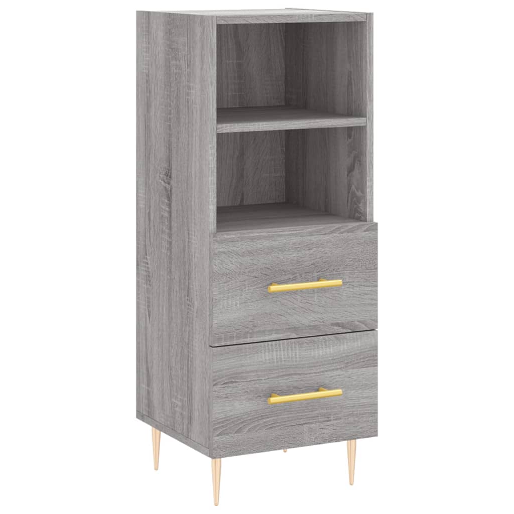 Tall cabinet, sonoma grey, 34.5x34x180 cm, engineered wood