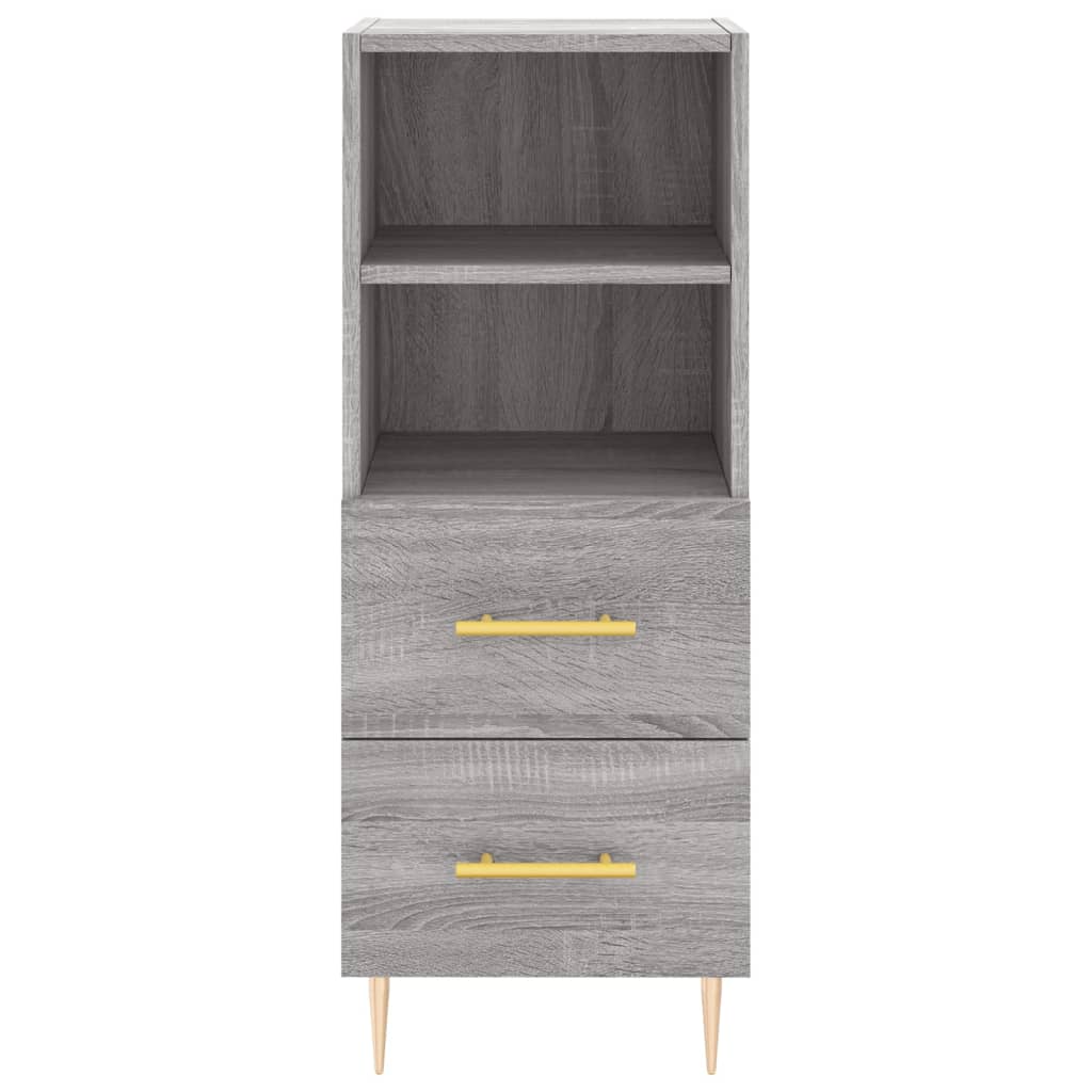 Tall cabinet, sonoma grey, 34.5x34x180 cm, engineered wood