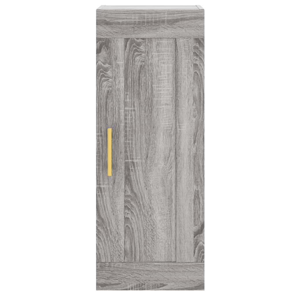 Tall cabinet, sonoma grey, 34.5x34x180 cm, engineered wood