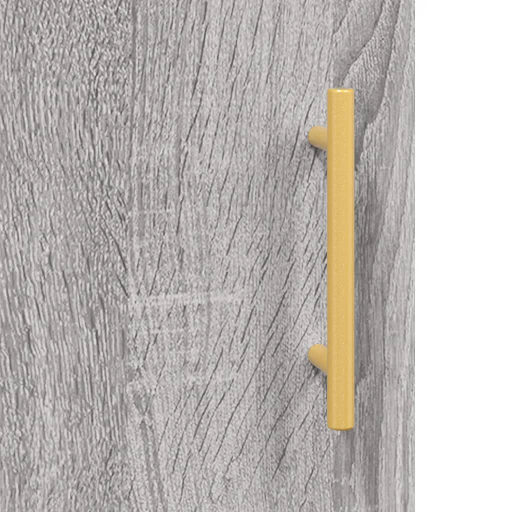 Tall cabinet, sonoma grey, 34.5x34x180 cm, engineered wood