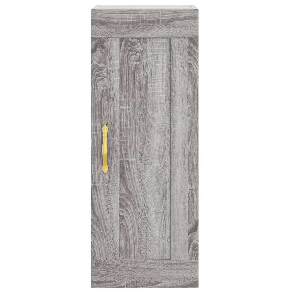 Tall cabinet, sonoma grey, 34.5x34x180 cm, engineered wood