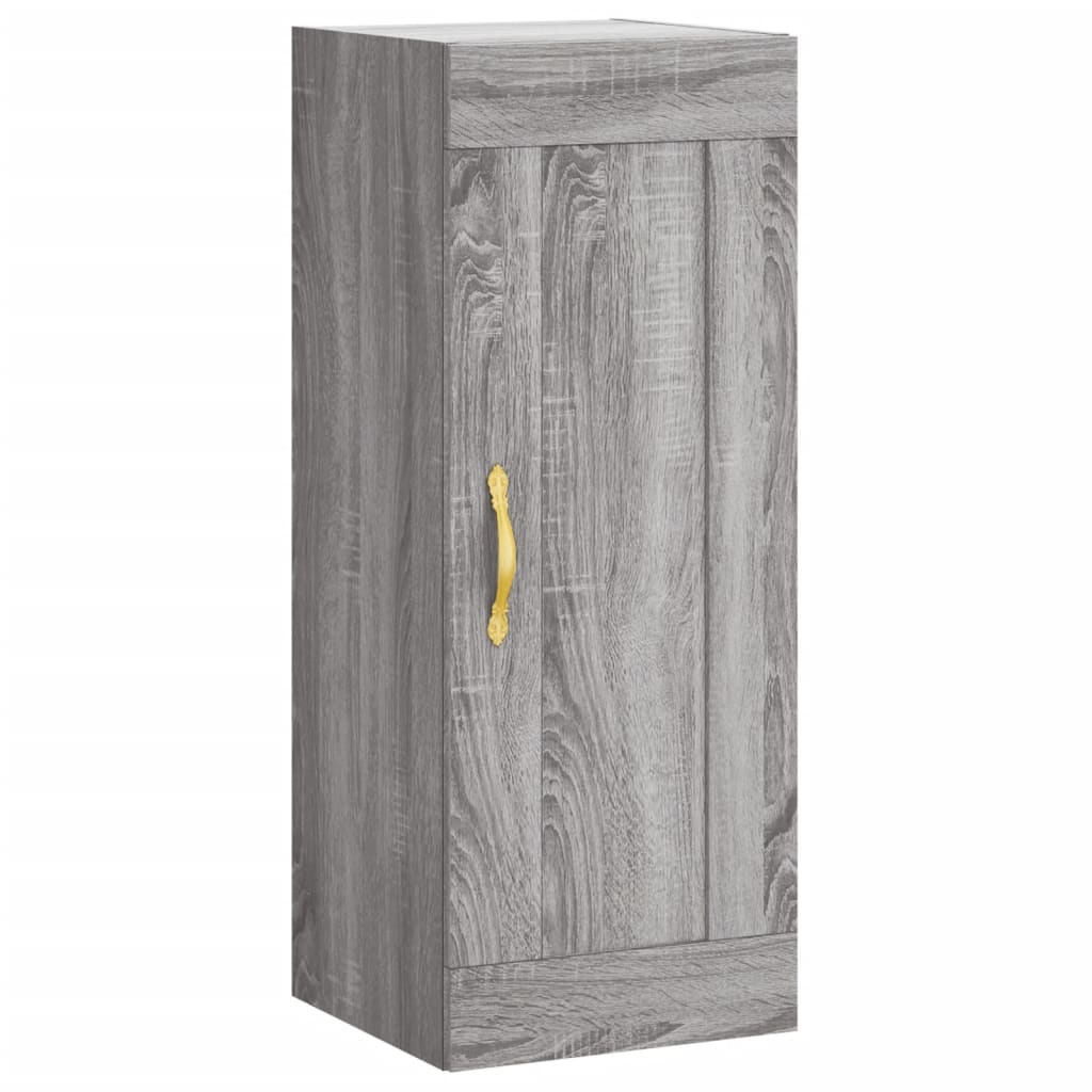 Tall cabinet, sonoma grey, 34.5x34x180 cm, engineered wood