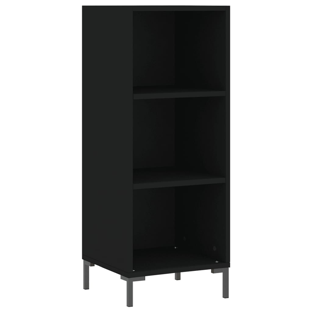 Tall cabinet, black, 34.5x34x180 cm, processed wood