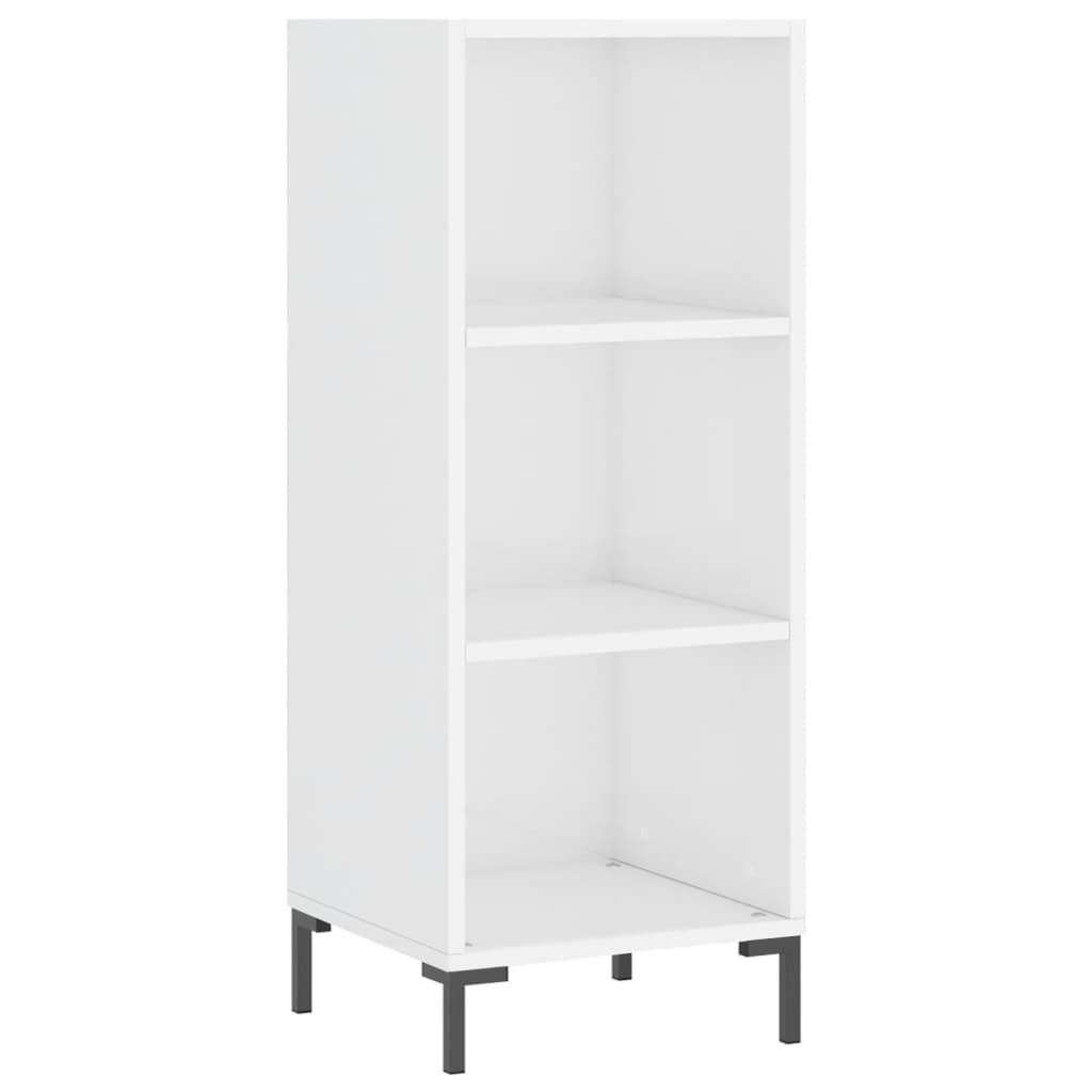 Tall cabinet, high-gloss white, 34.5x34x180 cm, engineered wood