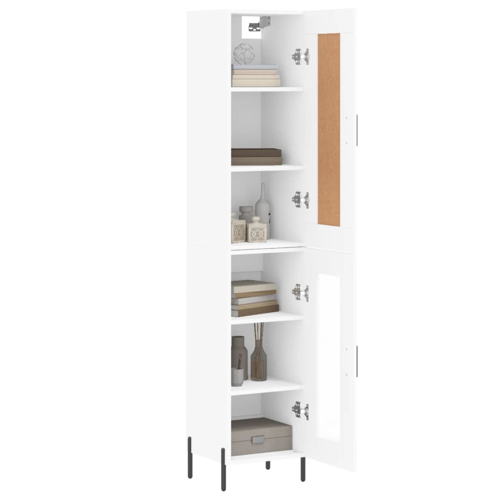 Tall cabinet, white, 34.5x34x180 cm, processed wood