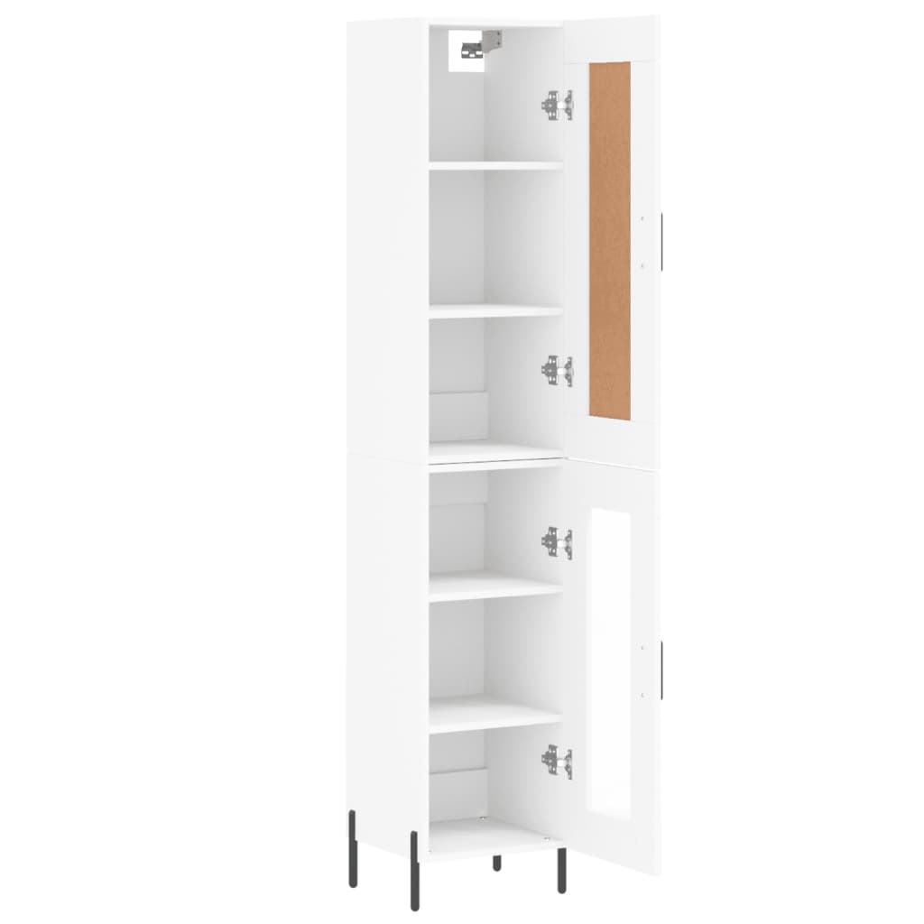 Tall cabinet, white, 34.5x34x180 cm, processed wood