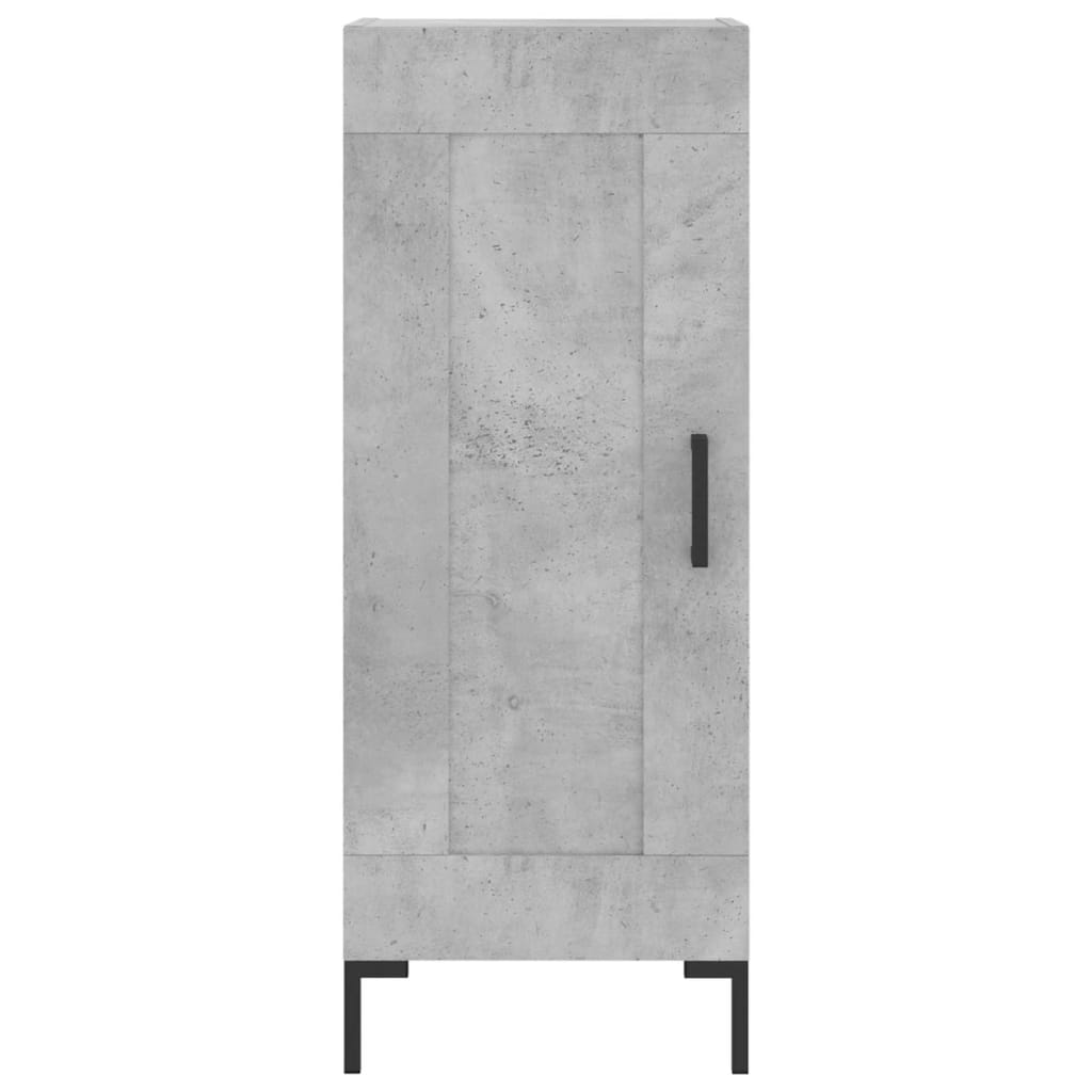 Tall cabinet, concrete grey, 34.5x34x180 cm, processed wood