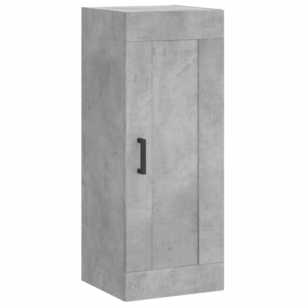 Tall cabinet, concrete grey, 34.5x34x180 cm, processed wood