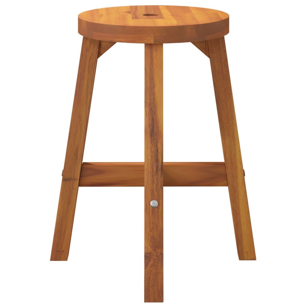 Stool, brown, 38x38x45 cm, solid acacia wood