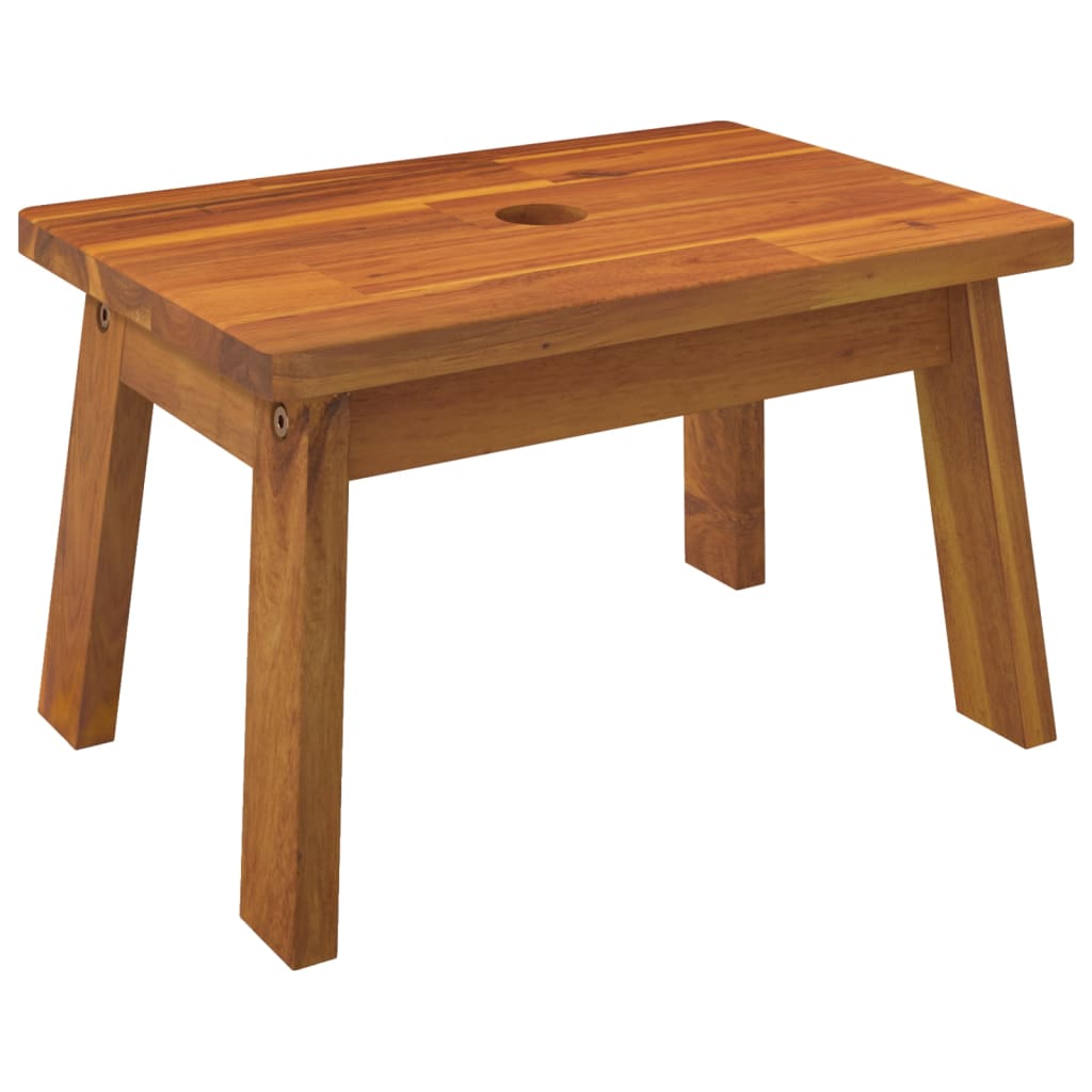 1-step stool, 38x26x22 cm, solid acacia wood