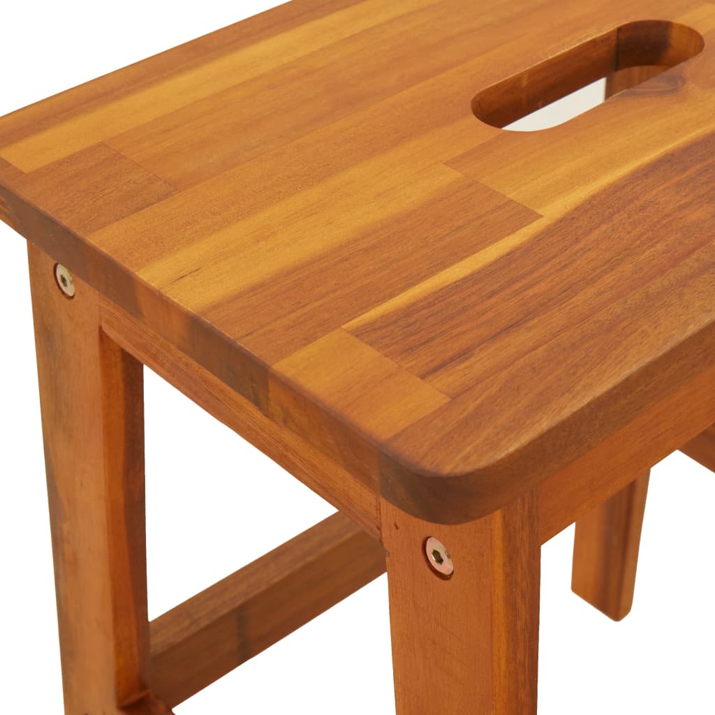 2-step stool, 40x38x50 cm, solid acacia wood