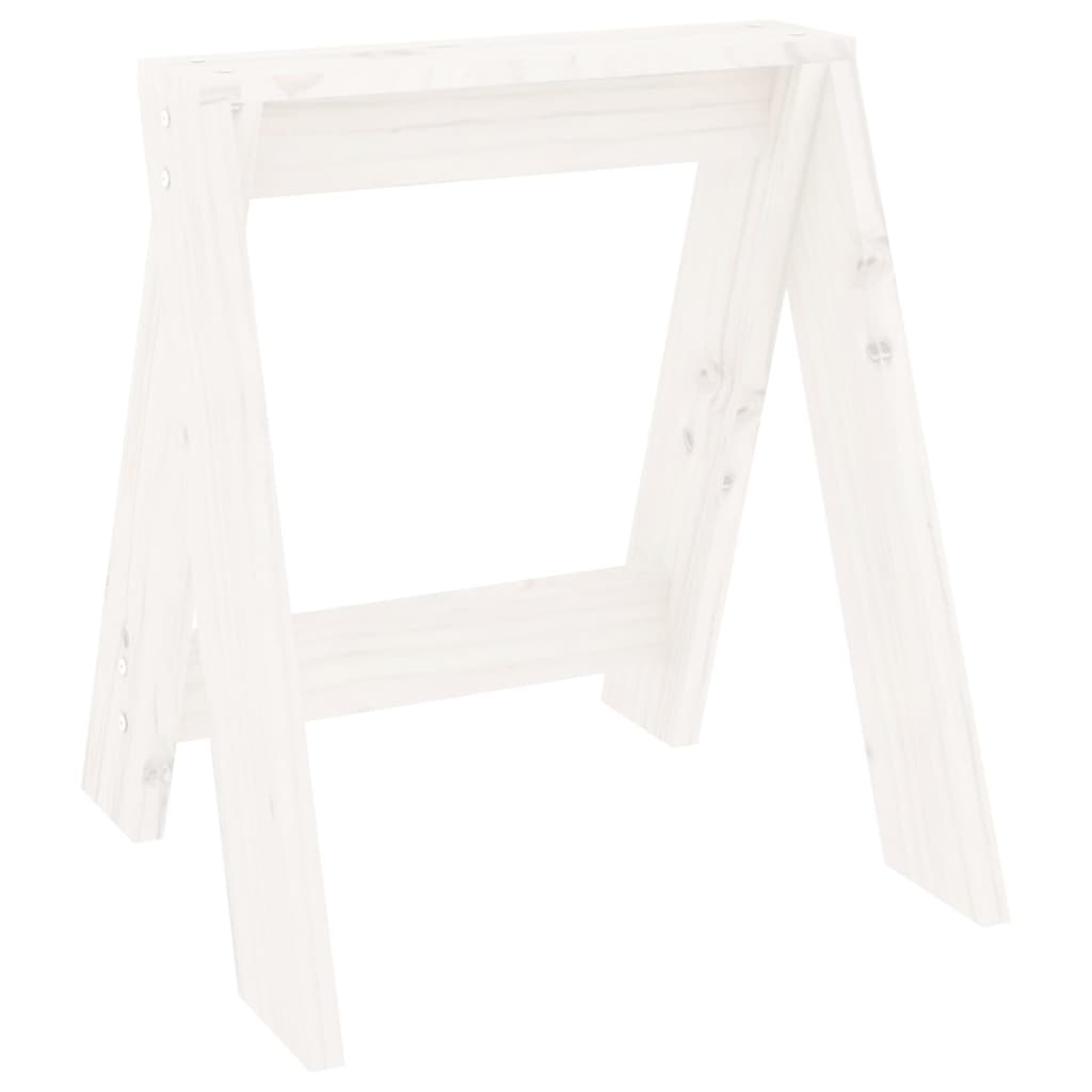 Chairs, 2 pcs., white, 40x40x45 cm, solid pine wood