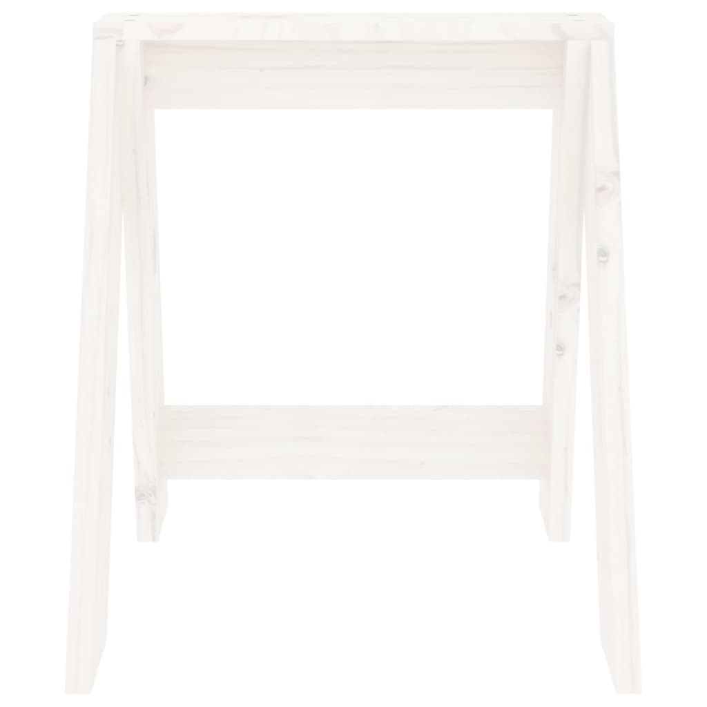 Chairs, 2 pcs., white, 40x40x45 cm, solid pine wood