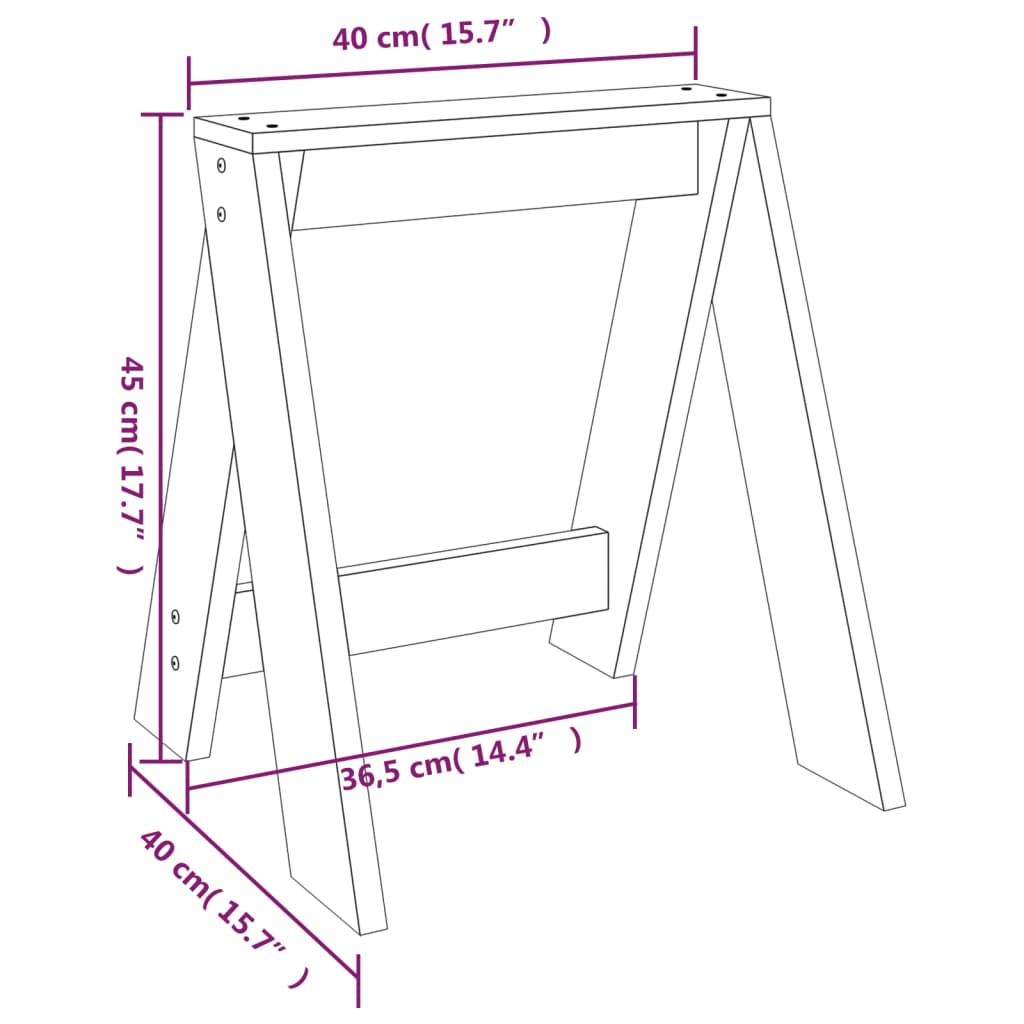 Scaune, 2 buc., alb, 40x40x45 cm, lemn masiv de pin