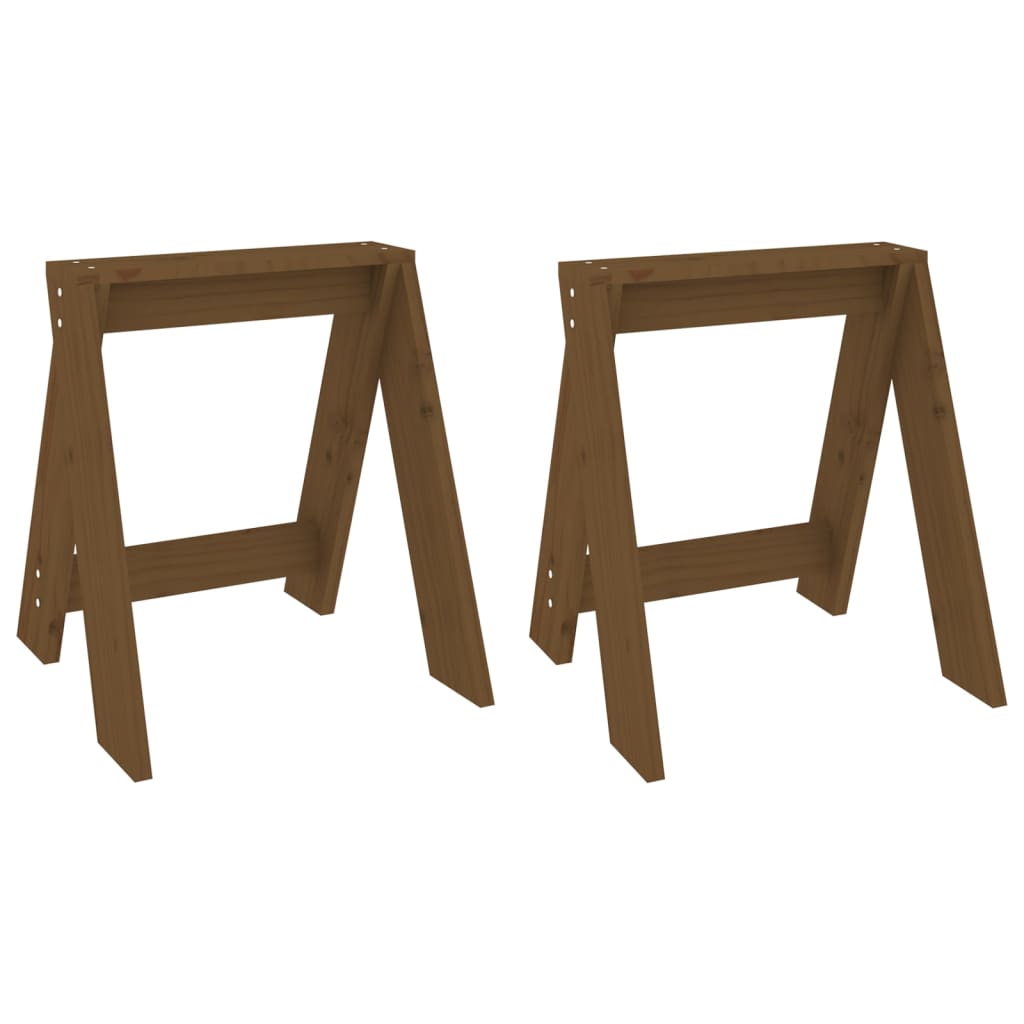 Chairs, 2 pcs., honey brown, 40x40x45 cm, solid pine wood