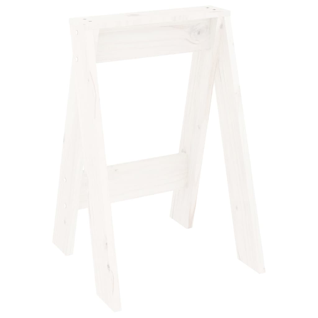 Chairs, 2 pcs., white, 40x40x60 cm, solid pine wood