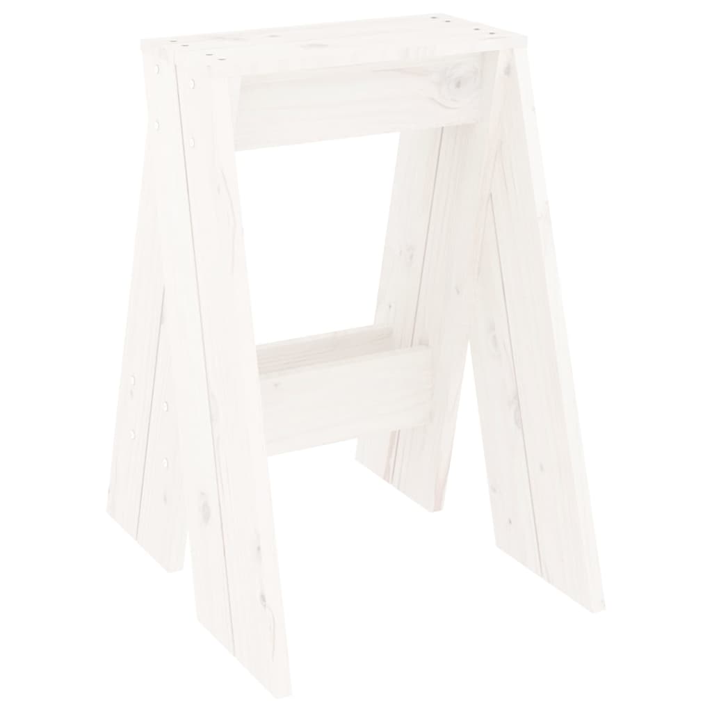 Chairs, 2 pcs., white, 40x40x60 cm, solid pine wood