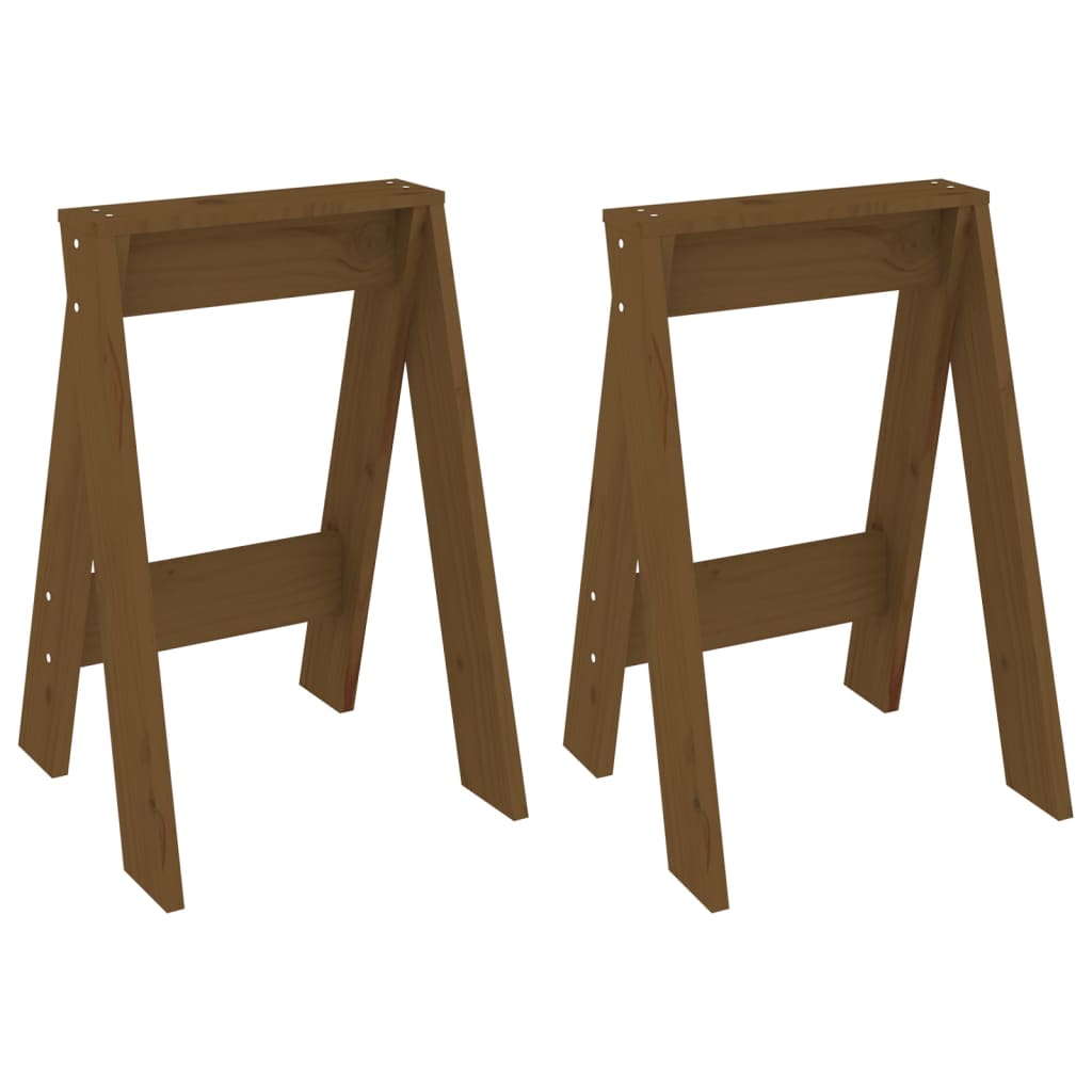 Chairs, 2 pcs., honey brown, 40x40x60 cm, solid pine wood