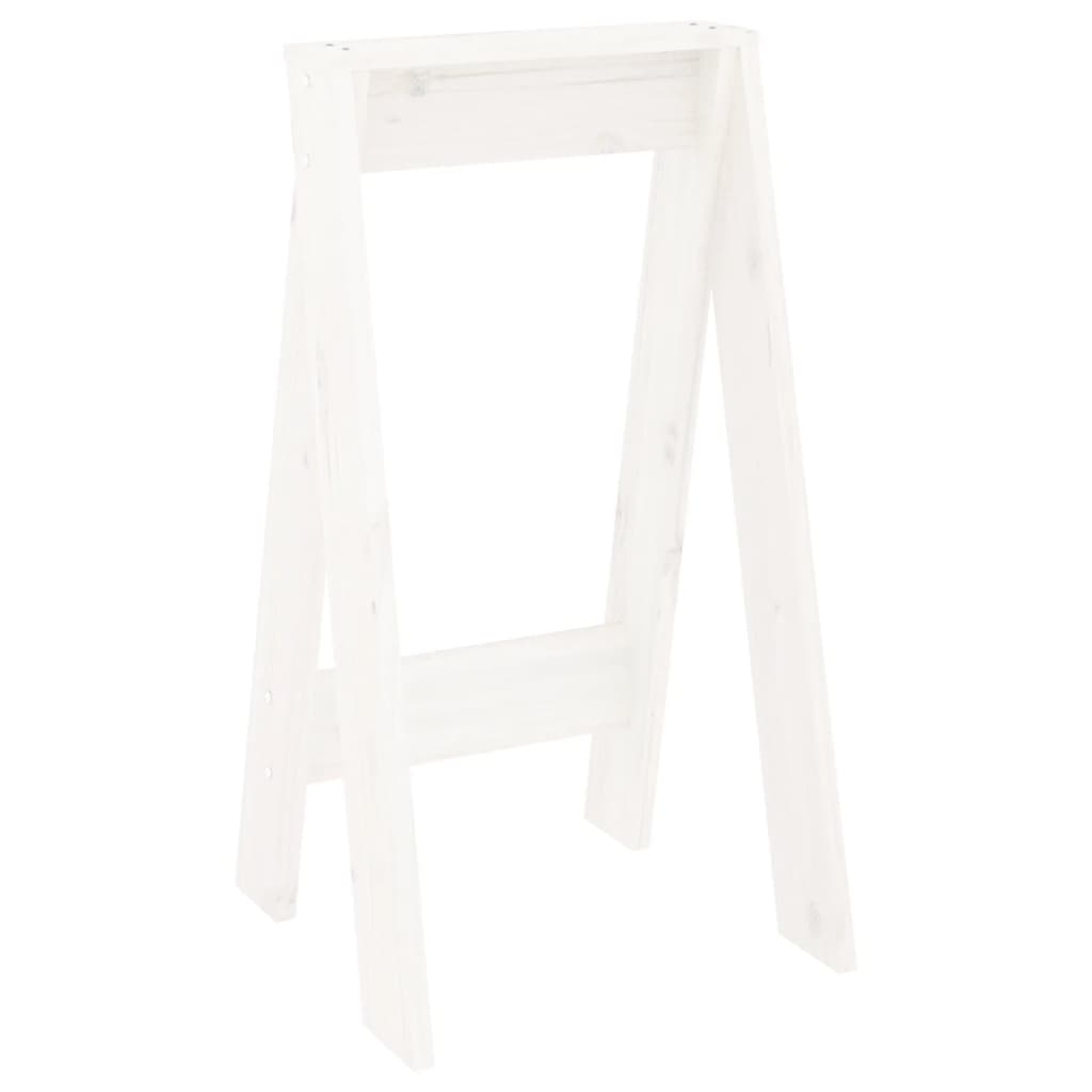 Chairs, 2 pcs., white, 40x40x75 cm, solid pine wood