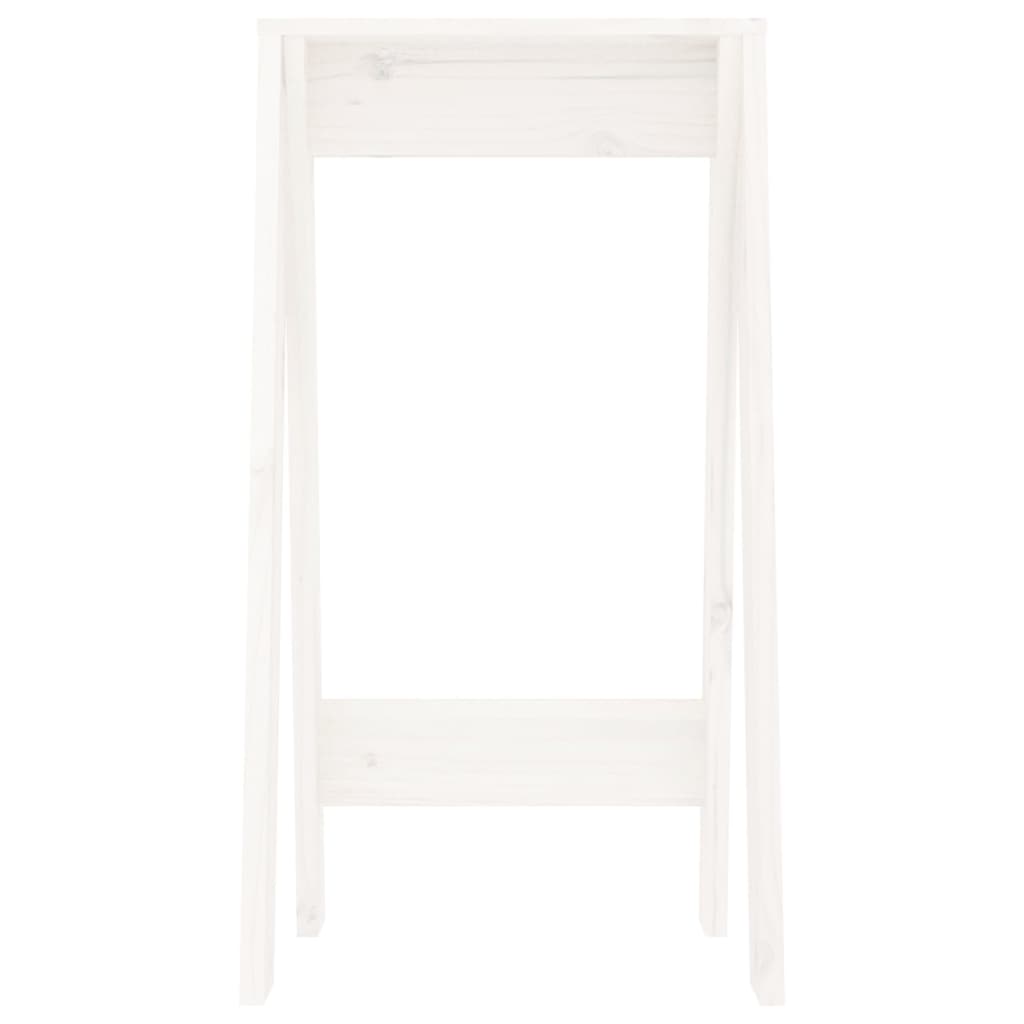 Chairs, 2 pcs., white, 40x40x75 cm, solid pine wood