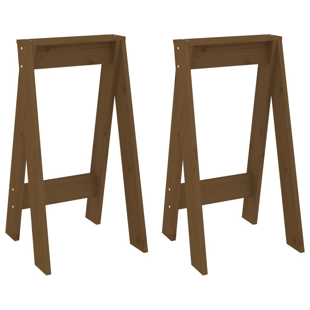 Chairs, 2 pcs., honey brown, 40x40x75 cm, solid pine wood