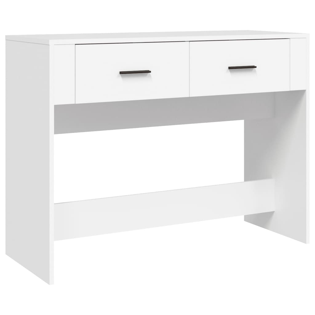 Console table, white, 100x39x75 cm, composite wood