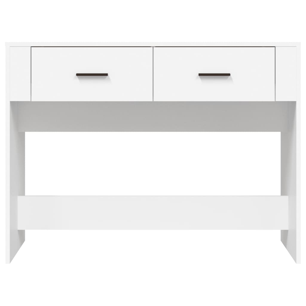 Console table, white, 100x39x75 cm, composite wood