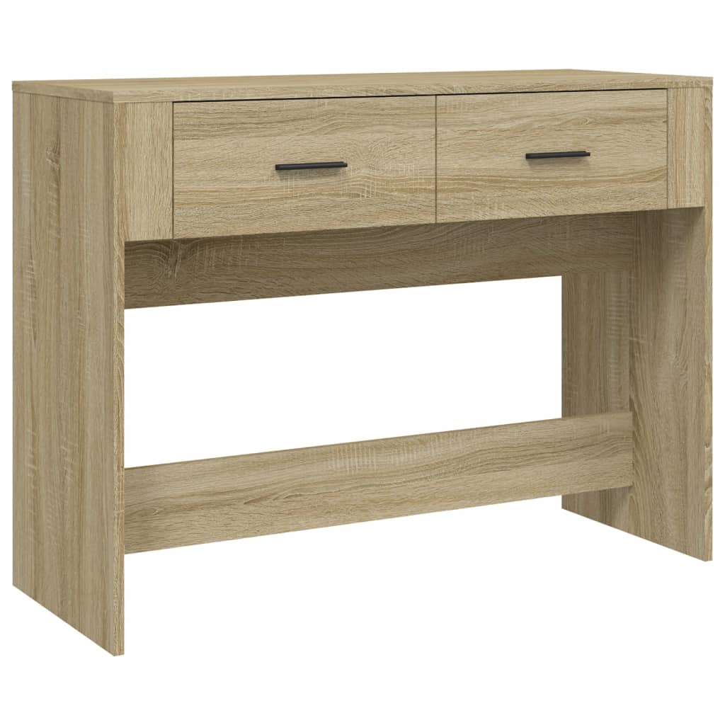 Console table, sonoma oak, 100x39x75 cm, processed wood